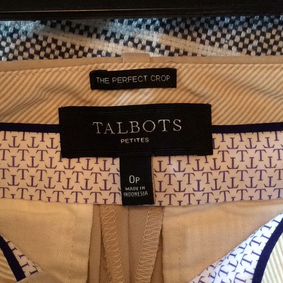 Talbots khaki capris petite size 0 - Picture 3 of 3